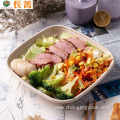 Disposable Biodegradable Square Fast Food Bento Container
